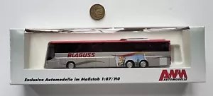 B218 AWM 1:87 Bus Kässbohrer Setra BLAGUSS Reisebus OVP silber 71528 H0 3A Reise - Bild 1 von 8