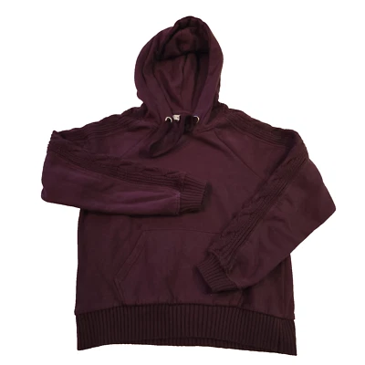 Sudadera con Capucha Garage Púrpura Cordón Mujer XS Tejido con Cable Cómoda Foto 1 de 4