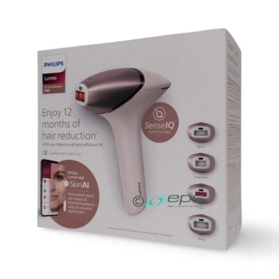 Philips Lumea 9900 Prestige BRI951/00 IPL Akku Haarentfernungsgerät , 4 Aufsätze