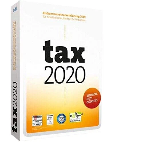 tax 2020 Einkommensteuererklärung für Arbeitnehmer, Rentner und Pensionäre (KW42780-20)