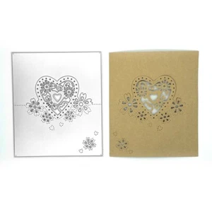 Metal Cut Dies For Heart Place Cards Make Wedding Name Cards Party Table Decor - Picture 1 of 8