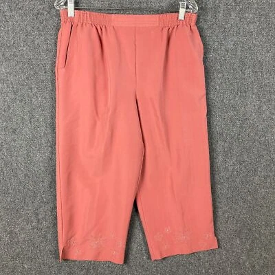 Alfred Dunner Capri Pants Women's Size 12 Pull On Stretch Rayon Blend - Image 1 of 4