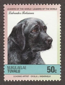 LABRADOR RETRIEVER ** Int'l Hund Briefmarke Kunst ** einzigartige Geschenkidee **  - Bild 1 von 1