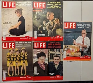5-March Full Month 1958 LIFE Mags -McGuire Sisters-Teacher Problem-Yul Brynner - Imagen 1 de 2