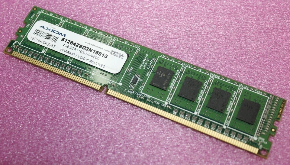 Axiom 4GB PC3L-12800 DDR3 Desktop Motherboard 51264Z8D3N16813 - Image 1 of 1