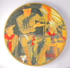 Norman Rockwell Boy Scouts of America Sammelteller - "The "Campfire Story" - Bild 1 von 1