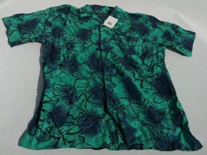 Neu Old Stock Vintage No Boundaries Hawaii Shirt Herren 90er Jahre Blumenmuster - Bild 1 von 10