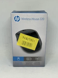 Mouse wireless HP 220 3FV66AA nero nuovissimo sigillato gratuito Regno Unito P&P - Foto 1 di 6