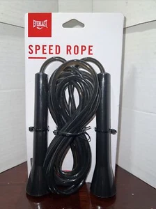 Everlast Speed Seil 9 Fuß schwarzes Springseil neu mit Etikett - Bild 1 von 2