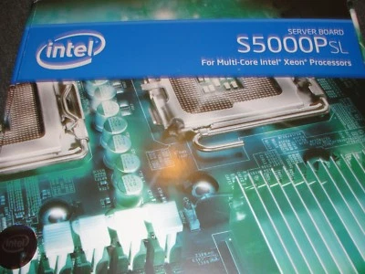 Intel S5000PSLSATA Server Board with accessories. - Image 1 of 4