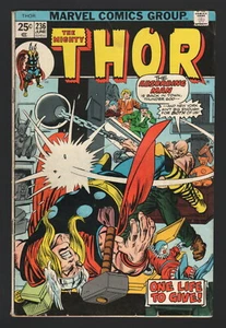 THOR #236, 1975, Marvel Comics, ¡buen estado, el hombre absorbente! - Imagen 1 de 1