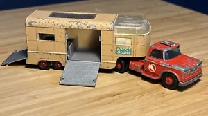 Matchbox Kingsize Dodge Tractor And Ascot Stables Articulated Horse Van K-18 - Picture 1 of 11