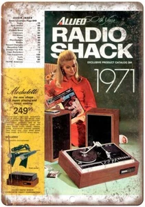 Radio Shack Allied 1971 Katalog Audio Video Vintage Reproduktion Metallschild D41 - Bild 1 von 2