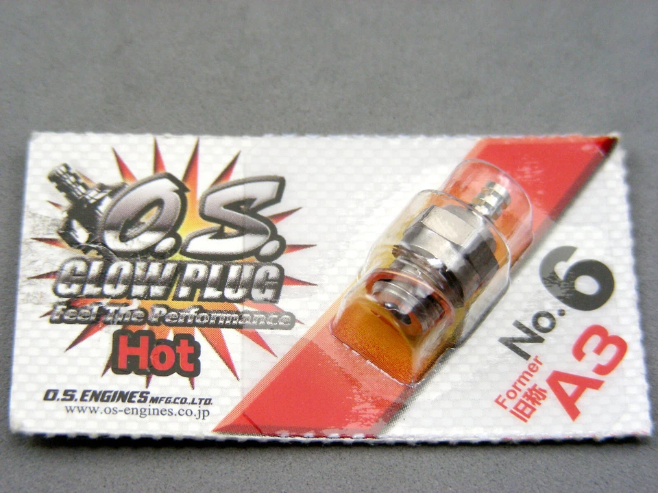OS Engines #6 A3 Glowplug for 1/10 Nitro Engines HPI Dynamite 12CV 12CVR 15CV SS - Image 1 of 2