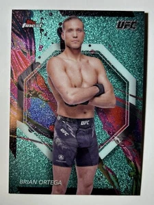 2024 Topps Finest UFC-  Brian Ortega #44- Aqua Glitter - Picture 1 of 2