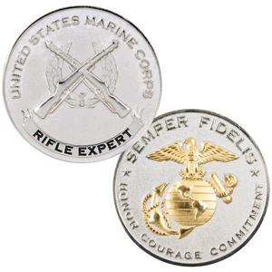 USMC Rifle Expert Challenge Coin - Bild 1 von 4