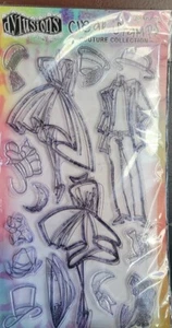 DILUSIONES MINI COSTURA SELLOS SIN MONTAR GUARDABOSQUES TINTA VESTIDO SOMBRERO PANTALONES HOMBRES MUJER  - Imagen 1 de 2