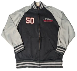 VTG G-UNIT 50 Cent Men Large Black Double-Sided Varsity Style Bomber Jacket - Picture 1 of 24