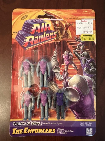 1987 Air Raiders THE ENFORCERS Tyrants of Wind Poseable Action Figures Lt Ratt Cover