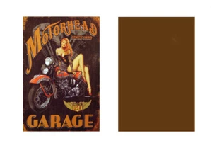1:24 1:25 ESCALA MOTORHEAD GARAJE LETRERO METÁLICO DISEÑO EDIFICIO DIORAMA 21 - Imagen 1 de 1
