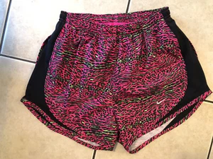 NIKE DRI-FIT TEMPO LEOPARD PRINT RUNNING SHORTS BUILT IN BRIEF SIZE XS - Picture 1 of 8