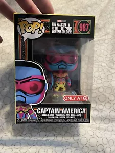 Funko Pop Captain America 987 Marvel Black Light Target Exclusive Vinyl Figure - Picture 1 of 6