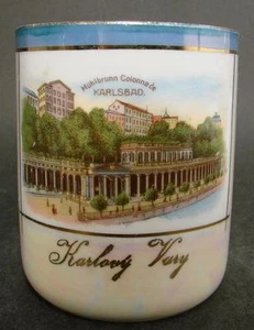 Jugendstil, Andenkentasse Karlový Vary - Karlsbad. Lithografiert / handkoloriert - Bild 1 von 1