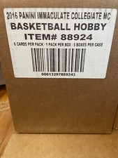 2016-17 Panini Immaculate Collegiate Basketball Hobby Box Case Factory Sealed