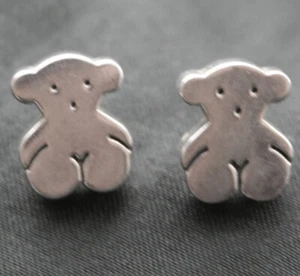 TOUS Sterling Classic Sweet Dolls Bear Earrings - Picture 1 of 5