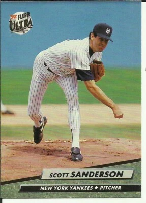 1992 FLEER ULTRA Baseball Card #414 Scott Sanderson YANKEES - Image 1 of 2