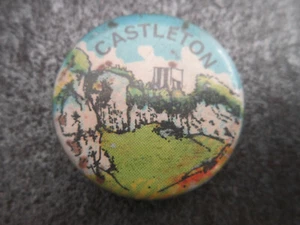 Castleton Pin Badge Button (L7B) - Picture 1 of 2