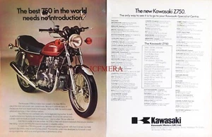 KAWASAKI 'Z750' Motor Cycle ADVERT Original Vintage 1976 Print Ad 690/86 - Picture 1 of 3