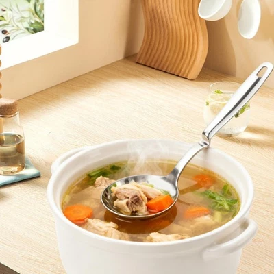 Accessori per schiumarola con mestolo in acciaio inox, manico - Immagine 1 di 4