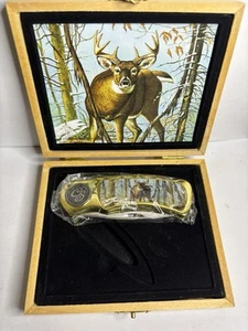 2003 Vintage Collector Series New In Box Folding  Stainless Steel Knife Buck - Picture 1 of 4