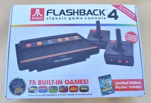 NEW " ATARI FLASHBACK 4 " Classic Game Console Special Edition 40th Ann + Poster - Picture 1 of 4