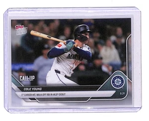 MLB Topps Now #243 2025 Cole Young primera carrera golpeada llamada - cantidad - Imagen 1 de 2