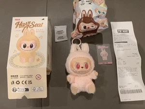 POP MART Labubu Have A Seat series DADA PINKPlush Pendant AUTHENTIC BRANDNEW - Picture 1 of 4