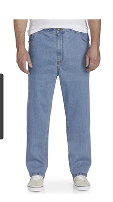 Pantalones de mezclilla elásticos cómodos continuos DXL grandes y altos Harbor Bay azules 52X28 elásticos Foto 1 de 4