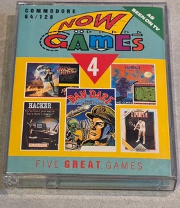NOW GAMES 4 BACK TO THE FUTURE DAN DARE HACKER OMEGA SQUASH COMMODORE 64 - Picture 1 of 8