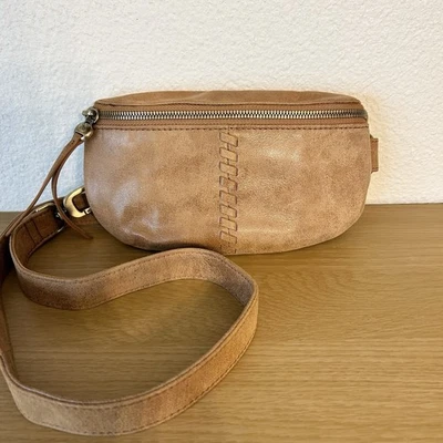 HOBO International Fern Belt Bag Crossbody Buffed Leather w/ Stitching NWOT - Image 1 of 4
