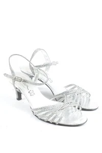 VISTA Sandalias de tacón alto Mujeres Sandalias de tacón Talla EU 36 color plata - Imagen 1 de 5