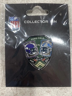 Detroit Lions Game Day Collector Pin 11/2/25  Vs. Minnesota Vikings - Image 1 of 2