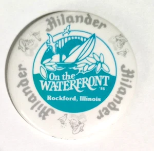 RAR Knopf Hilander ON THE WATERFRONT 1986 Rockford, Il. gebraucht 2 zoll - Bild 1 von 8