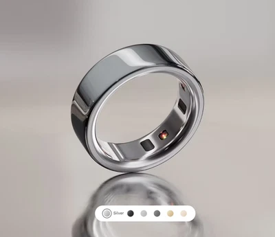 Oura Ring Gen 4 – Black/Silver - Any Size – Brand New Sealed- 1-Month Membership - Image 1 of 4