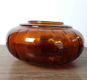 Vintage Braunglas Tischlampe Korpus Kugel Ersatz - Bild 1 von 11