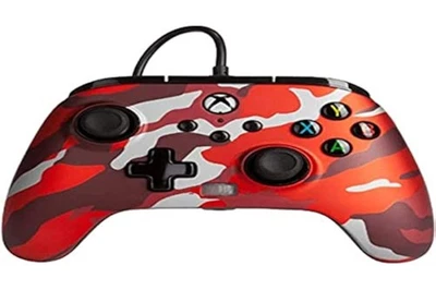 PowerA Enhanced Wired Controller For Xbox Metallic Red Camo For Xbox One 3E - Image 1 of 3