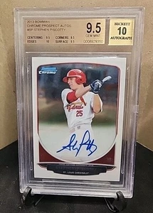 Stephen Piscotty 2013 AUTOGRAPH CARD BOWMAN BECKETT 9.5 GEM MINT GOLD - Picture 1 of 3