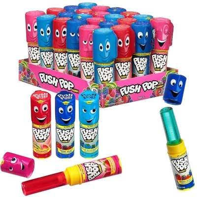 Push Pop Candy Variety Pack – 24 Count Bulk Lollipops – Party Favors - Image 1 of 4
