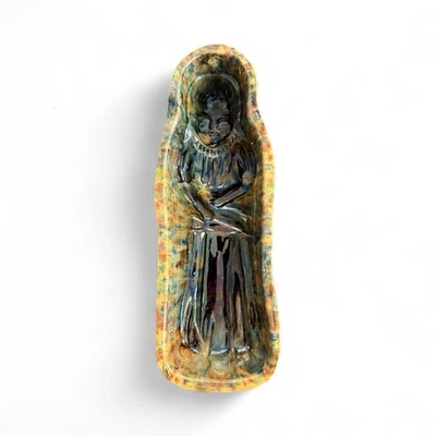 Moule Ancien Alsacien Rare – Poupon Terre Cuite Vernissée Mouchetée - 35,5 Cm - Photo 1/4