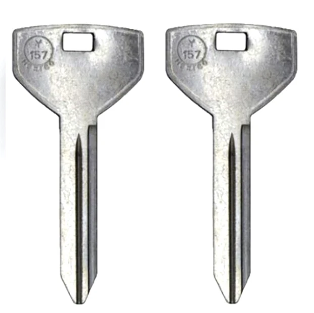 SET OF 2 Y157 / CHR-14 / P1794  Chrysler Dodge Jeep JMA Metal Key Blank - Image 1 of 4
